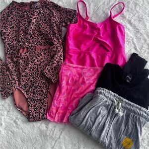 Pink and Leopard Print Kids Clothing Set